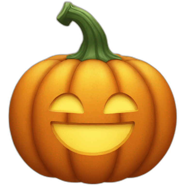 Smiling pumpkin emoji