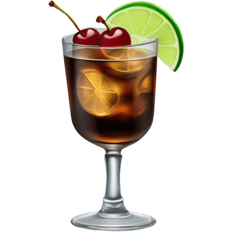 Whiskey and Coke  emoji