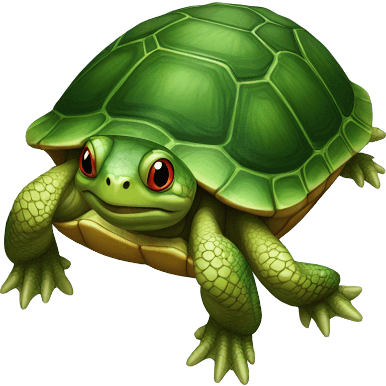 Red-eared slider turtle emoji