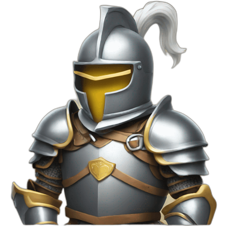 knight with a phone emoji