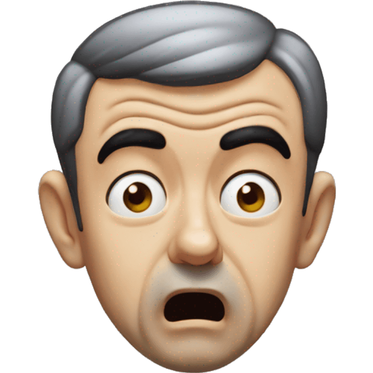 mr bean grabs his head emoji