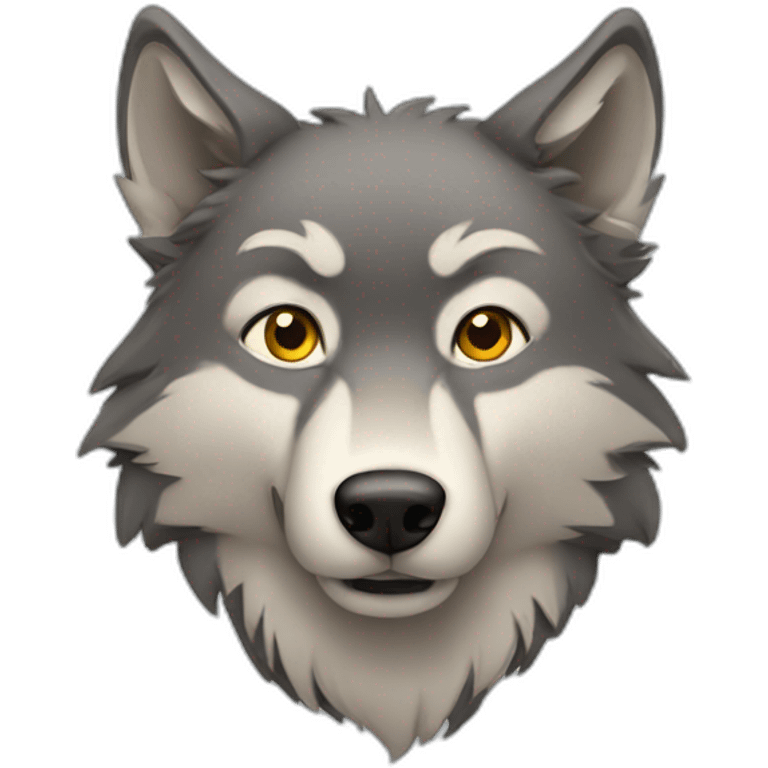 cartoon wolf emoji