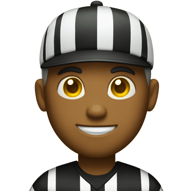 Yellow bubble type emoji of a referee emoji