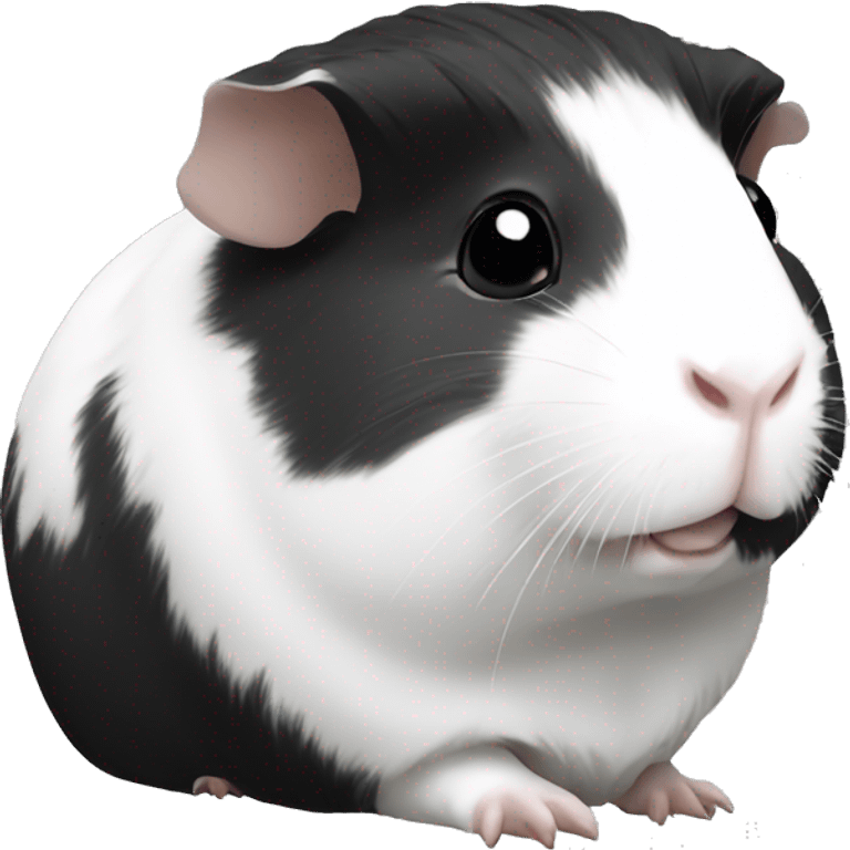 guinea pig black and white emoji