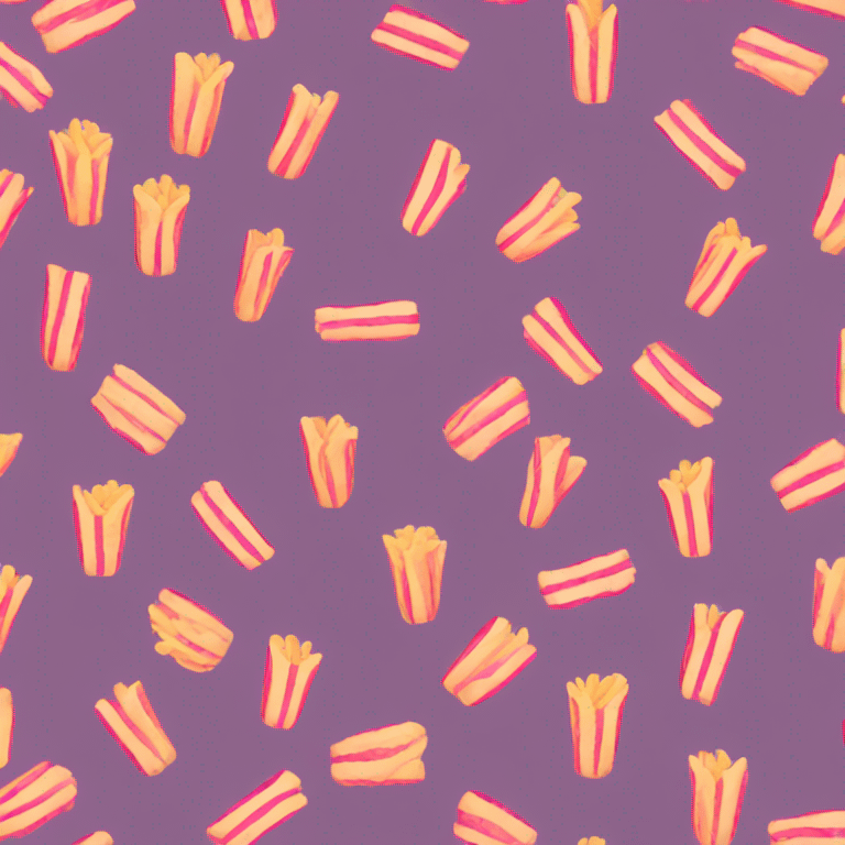 Pink french fries  emoji