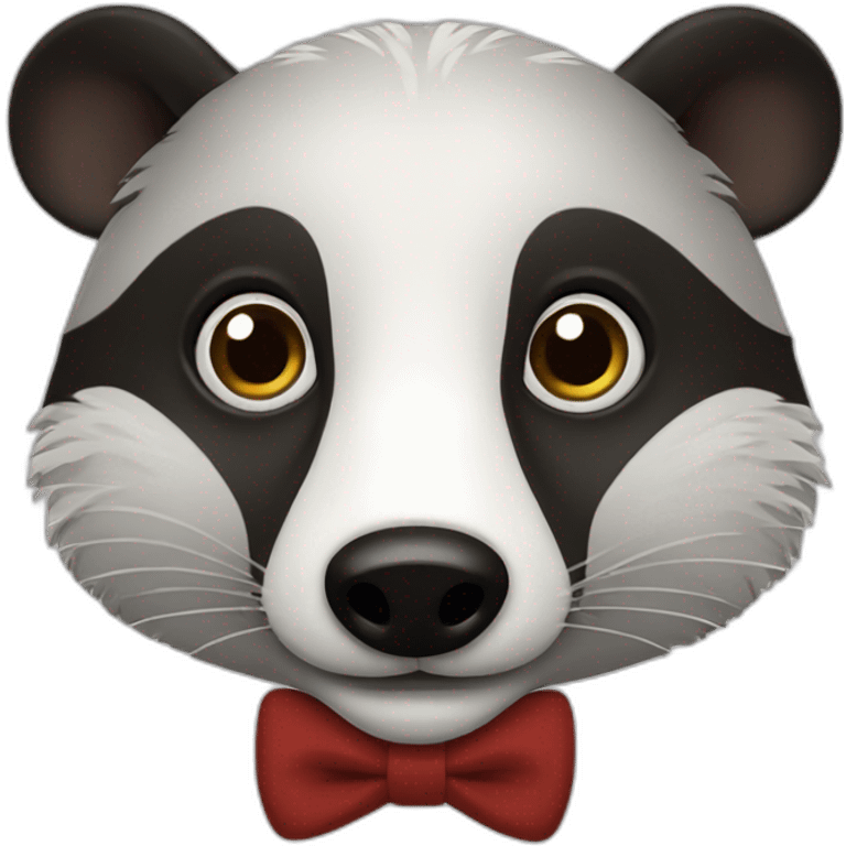 Badger with a monocle  emoji