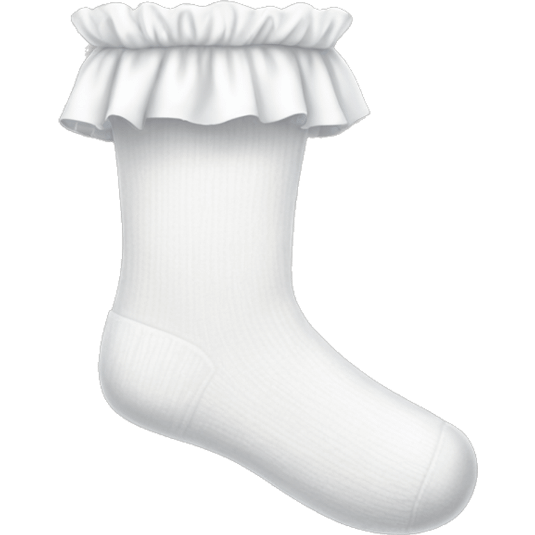 white frilly socks emoji