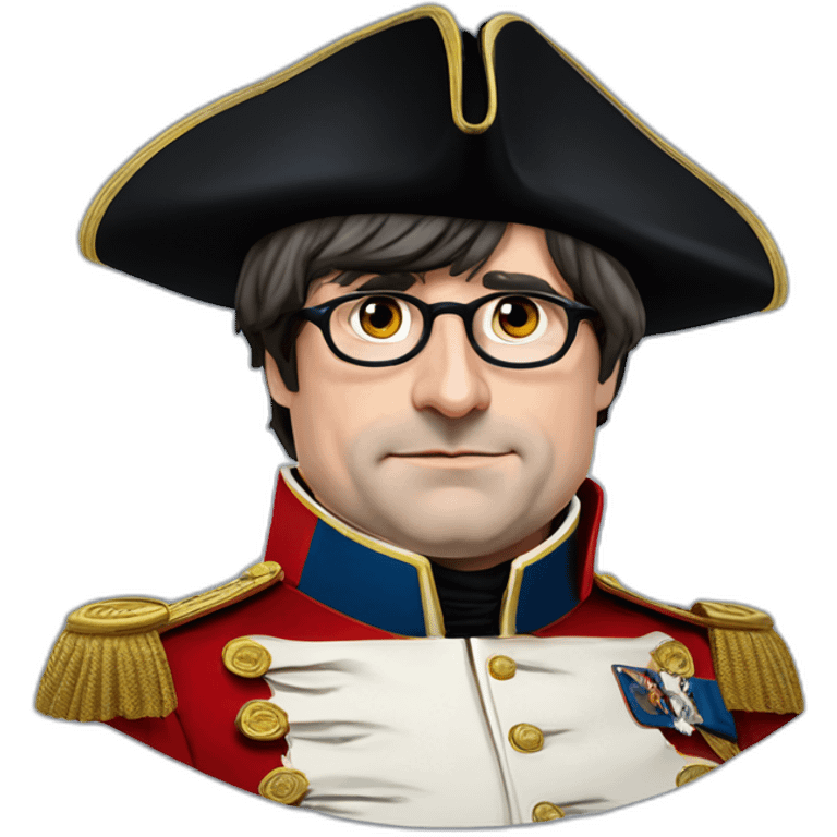 carles puigdemont as napoleon with hat emoji