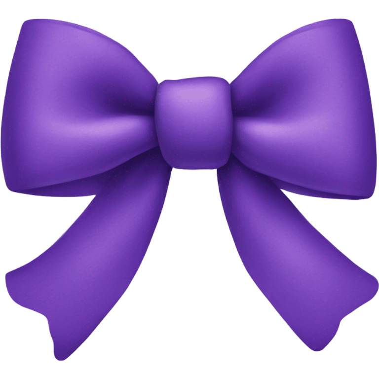 purple bow  emoji