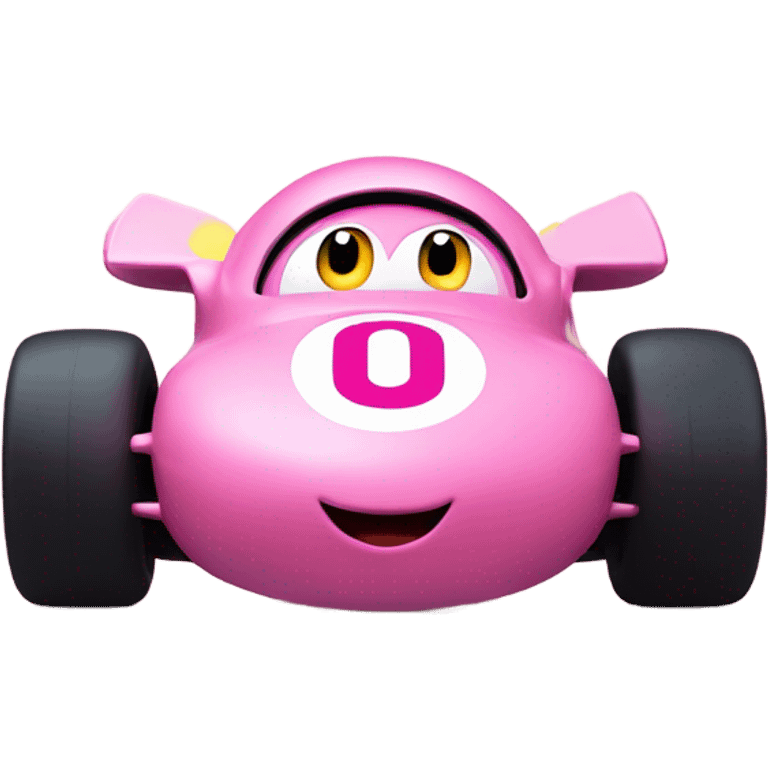 kirby on the f1 car emoji