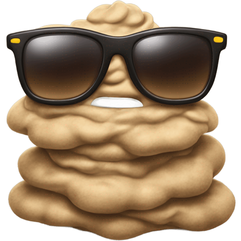 Poop with sunglasses emoji