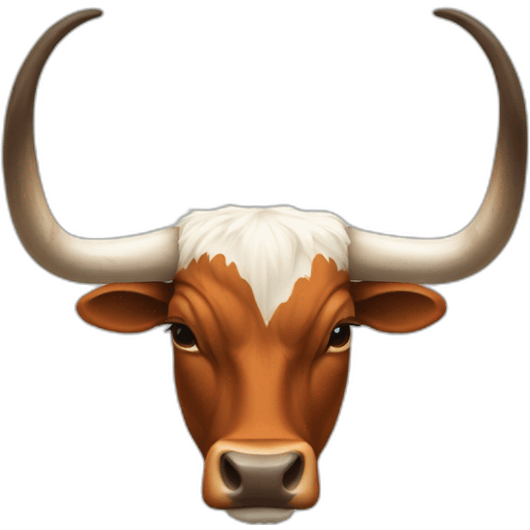 lONGHORN STEER SIDE VIEW, LONG HORNS emoji