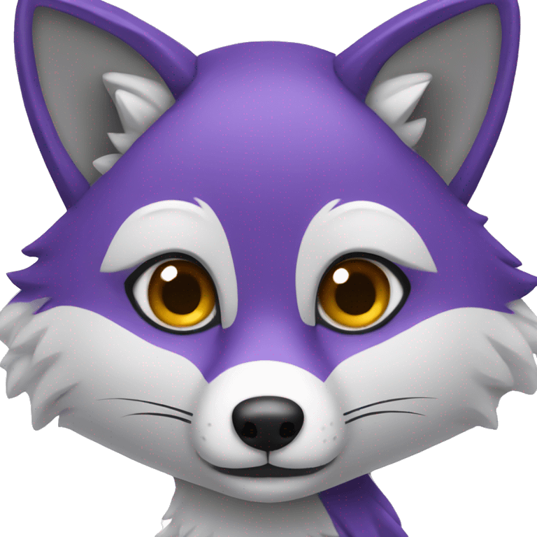 Purple fox emoji