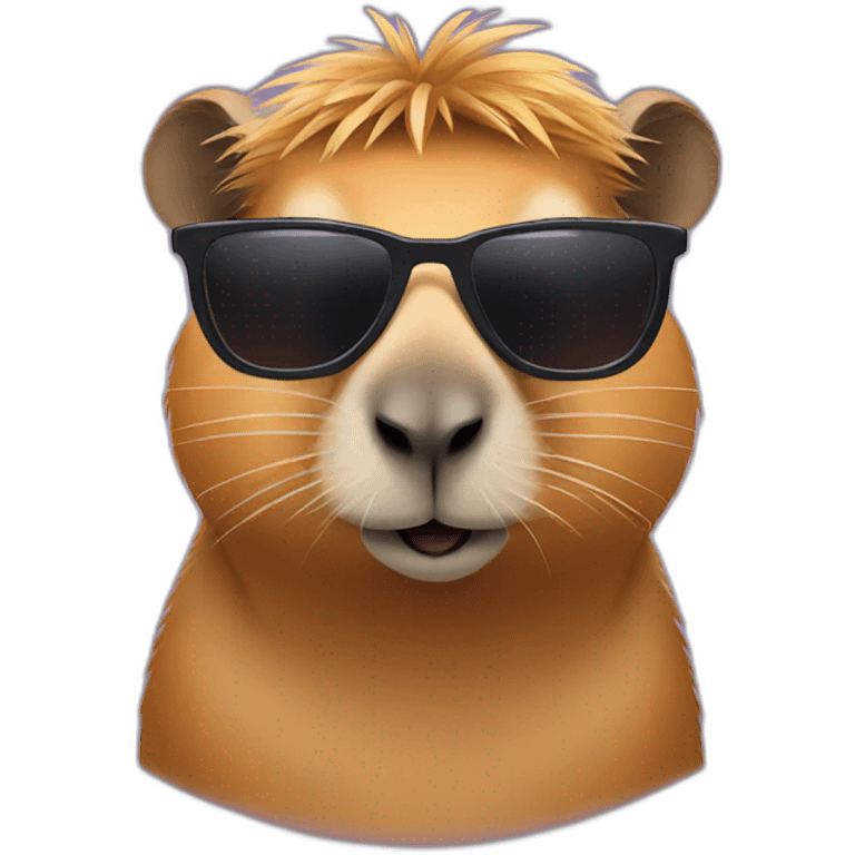 capybara in sunglasses emoji