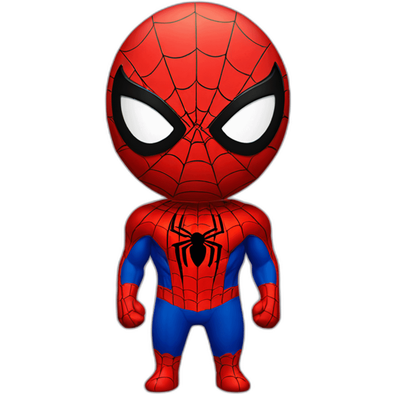 Spider man with instagram logo emoji