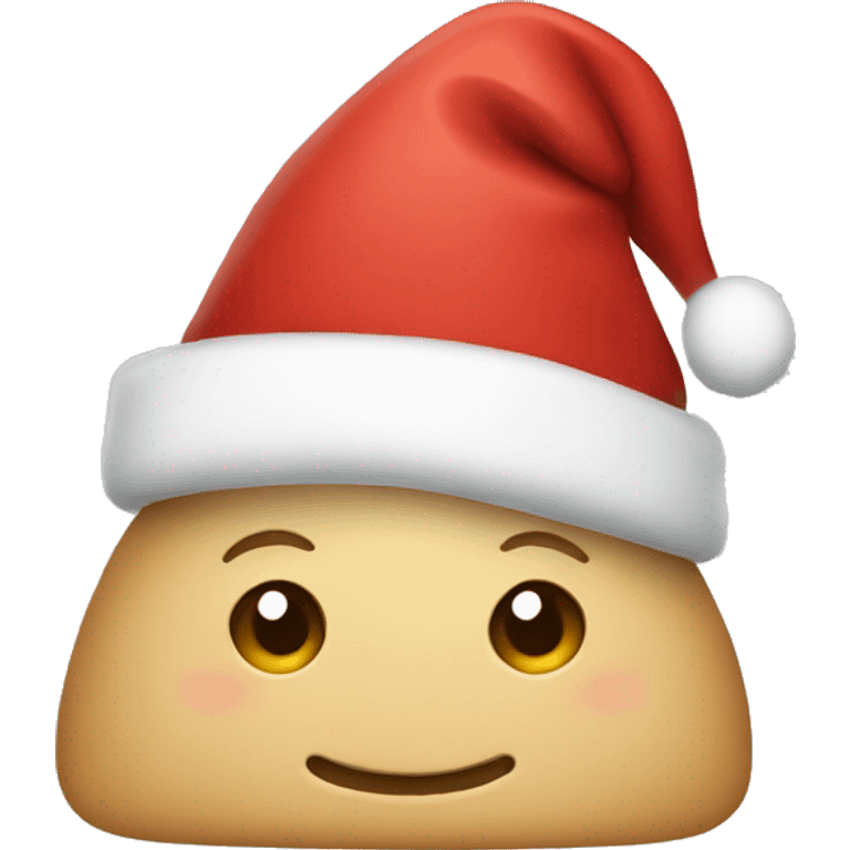 Cute Christmas hat emoji