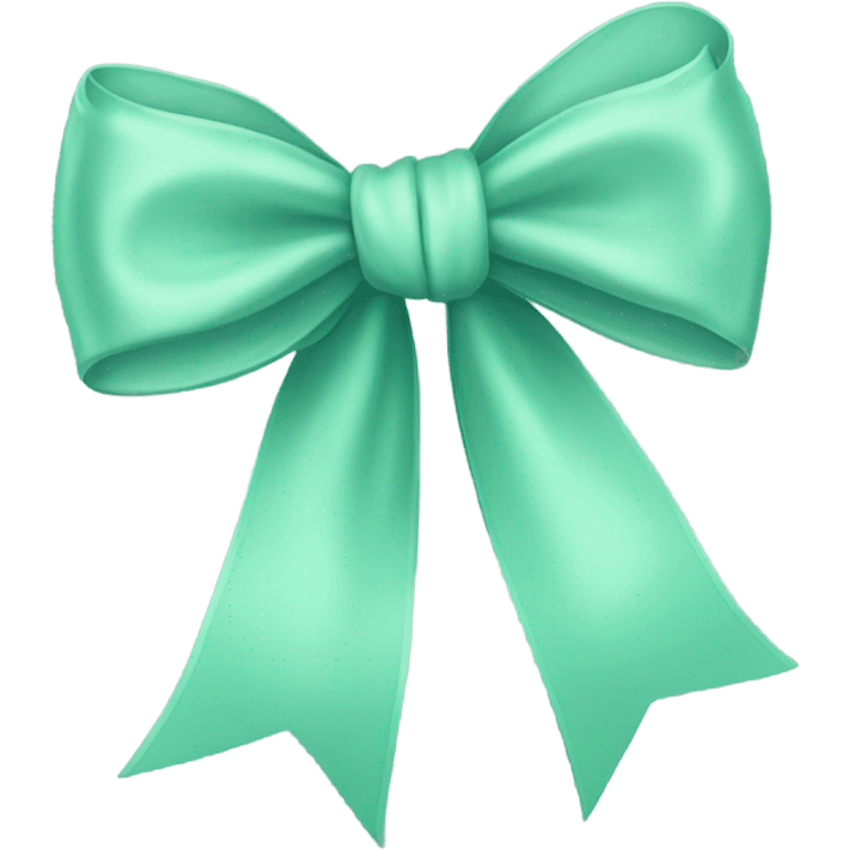 Mint bow emoji