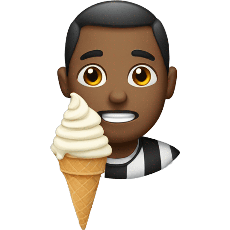 prisoner earing ice cream emoji