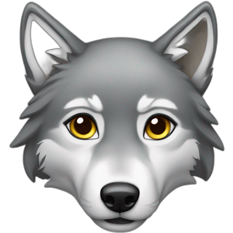 Female grey wolf  emoji