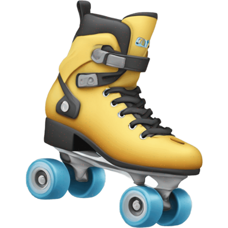 Patines de ruedas con neblina emoji