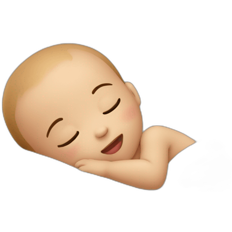 Un bébé d amour qui dort emoji