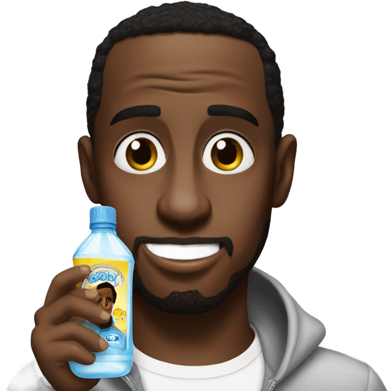 P diddy holding baby oil  emoji