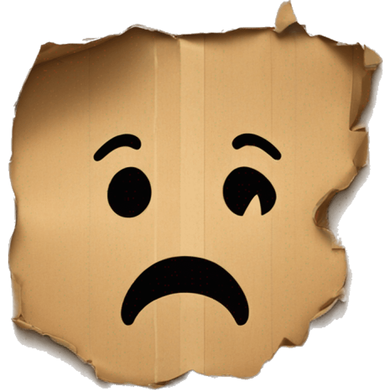 torn cardboard emoji