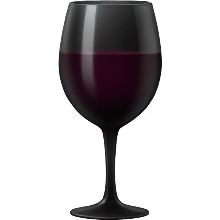 Black wine glass  emoji