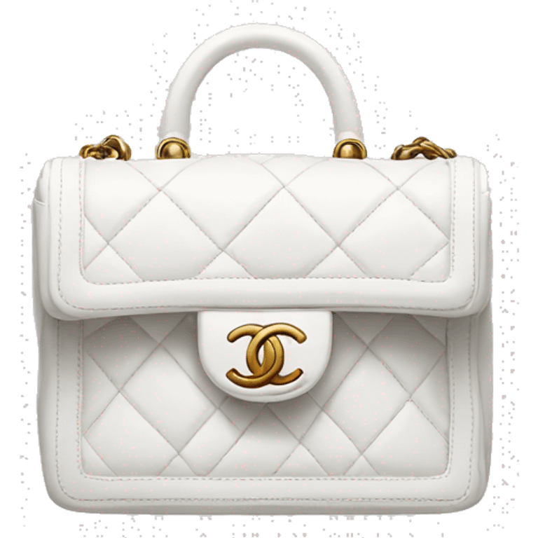 White Chanel boy bag  emoji