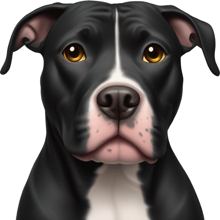 Black pit bull emoji