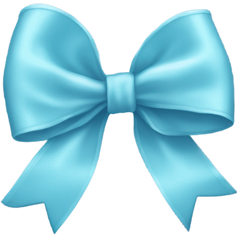 light blue bow  emoji