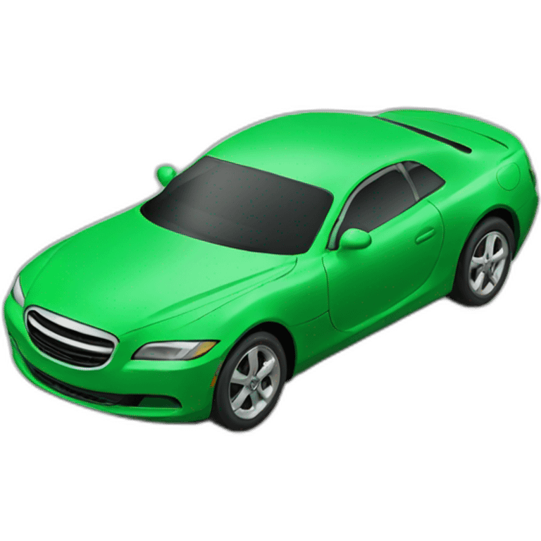 automobile color green emoji