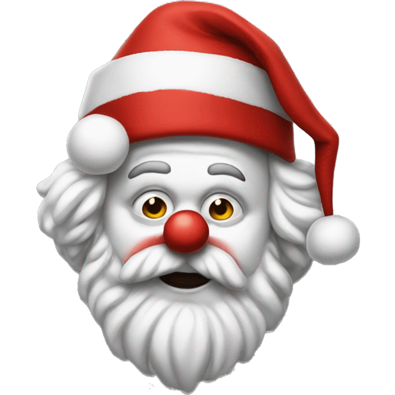 Art the Clown with Santa hat emoji