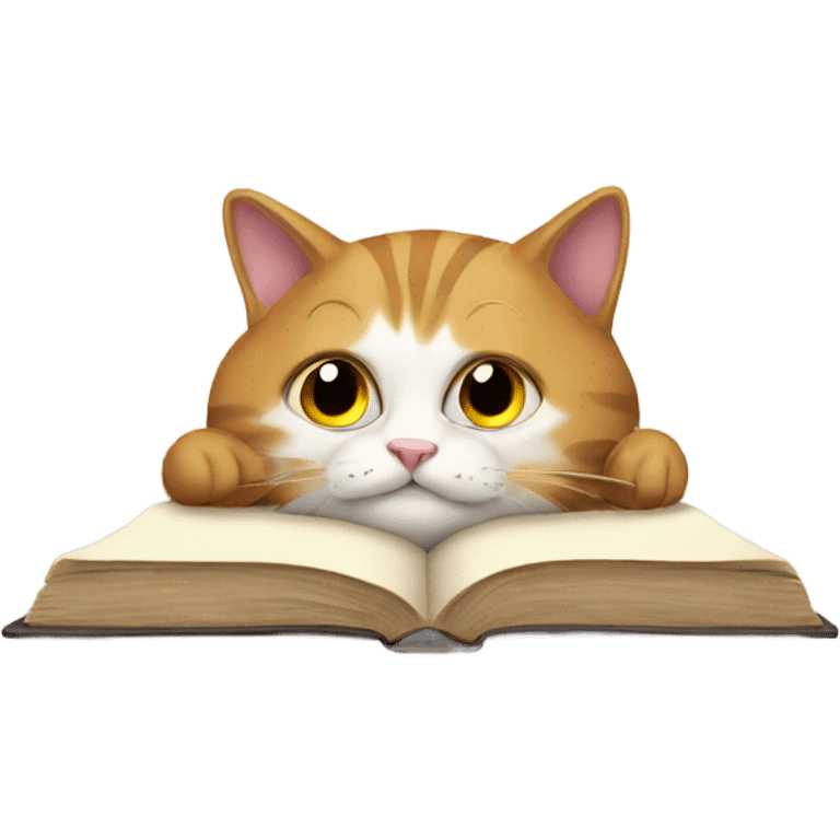 Cat studying  emoji