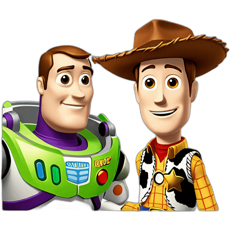 Buzz lightyear and Woody emoji