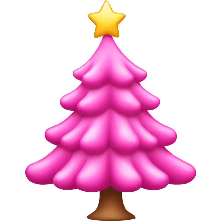 pink christmas tree emoji