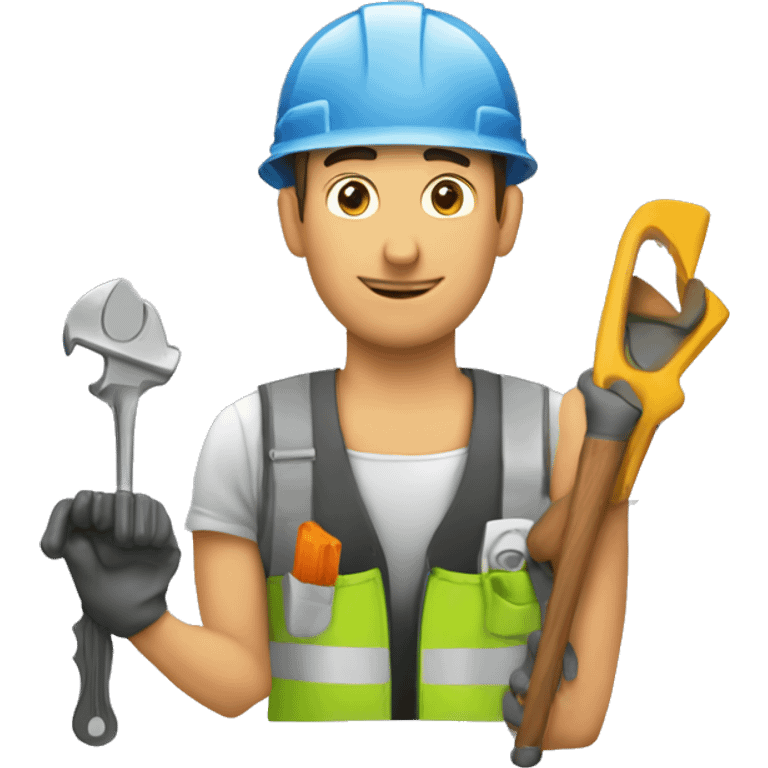 men doing maintenance on a wordpress website emoji