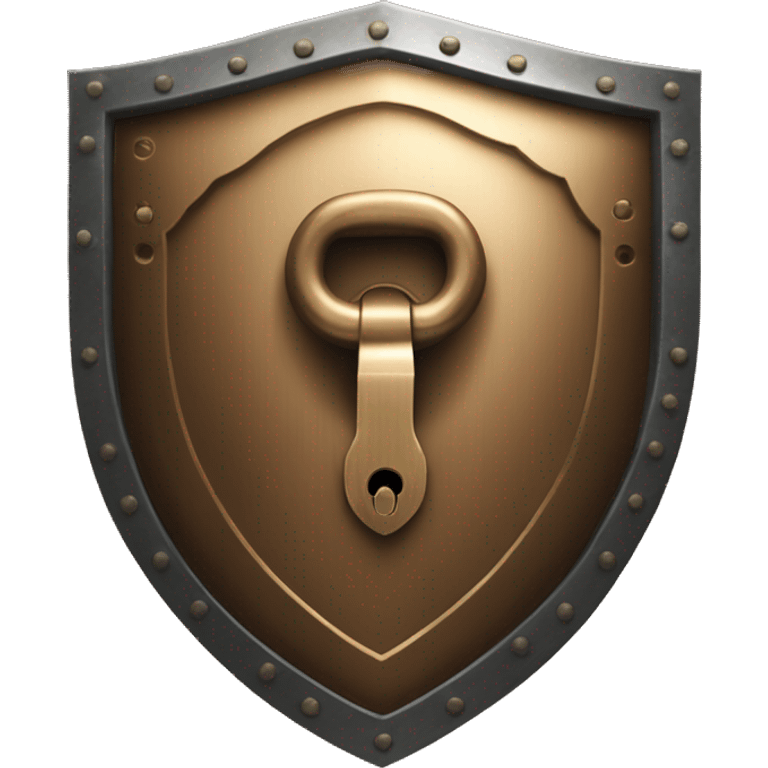 shield lock security bronze emoji