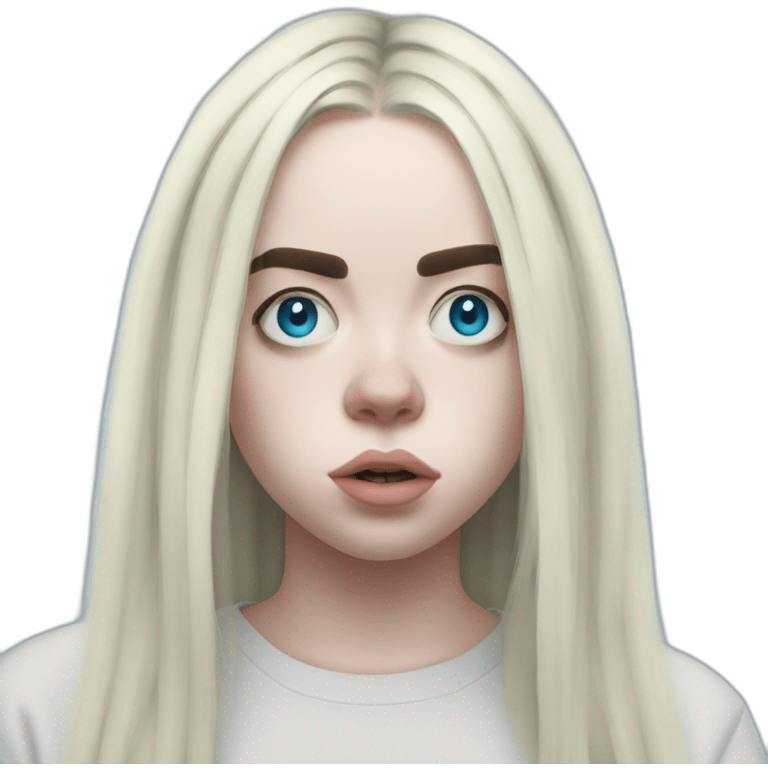 Billie eilish chanteuse 2017 yeux bleu emoji