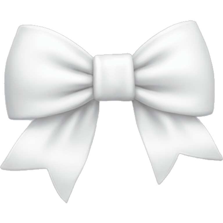 Cute White bow  emoji