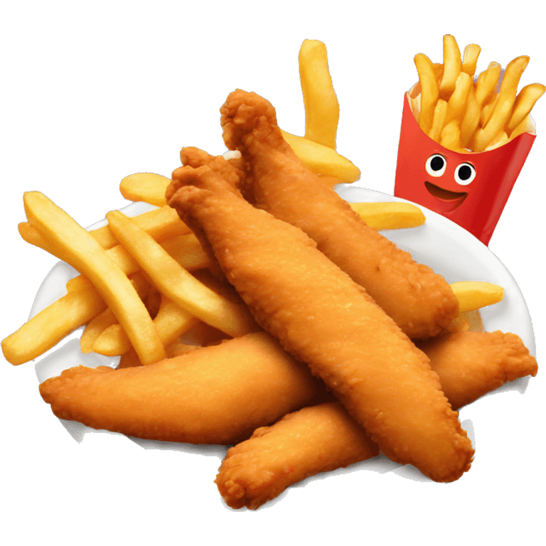 Chicken tenders and fries  emoji