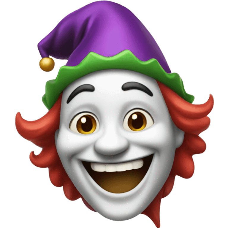 Laughing jester emoji