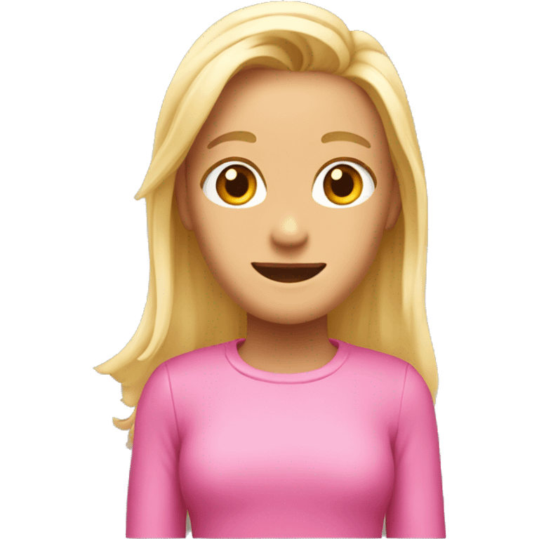 Pink iPhone 15 pro emoji