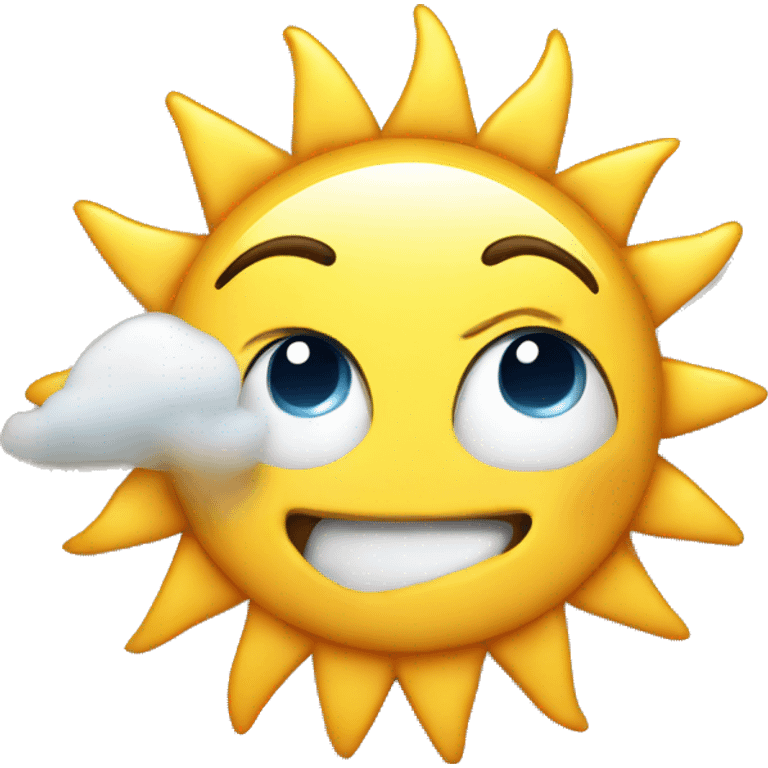 good morning with sun emoji