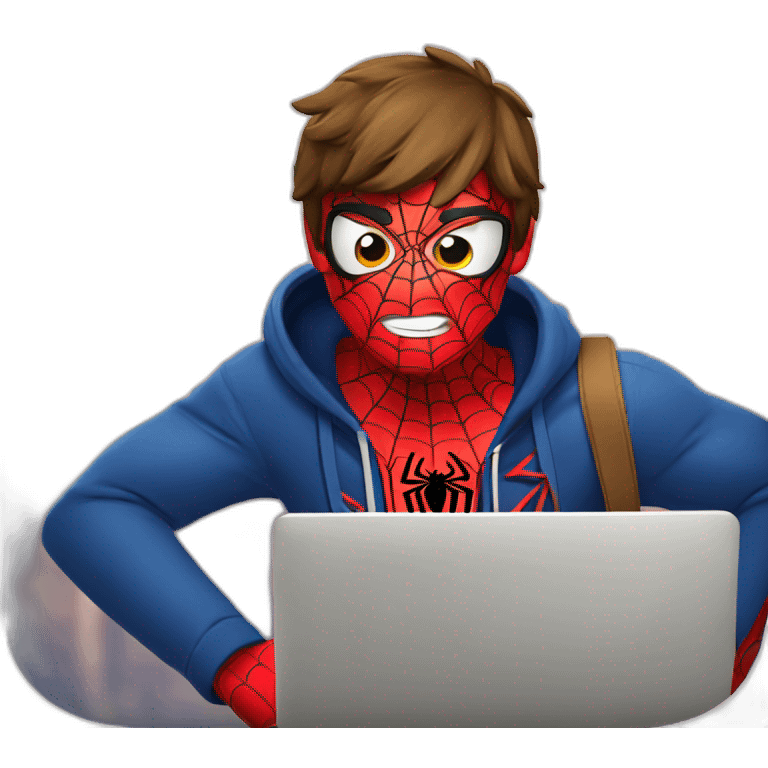 Spiderman in panta emoji