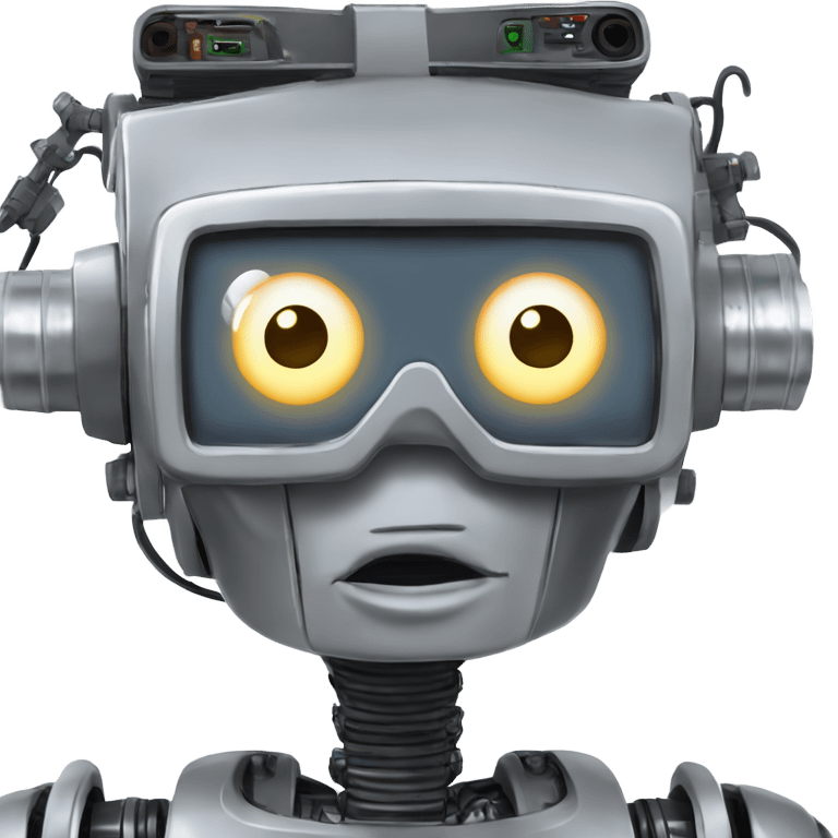 johnny five from short circuit getting struck by lightning emoji