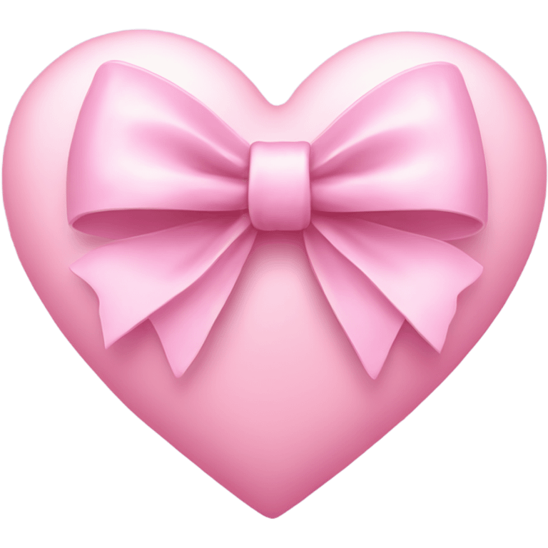 pastel pink heart with two bows emoji