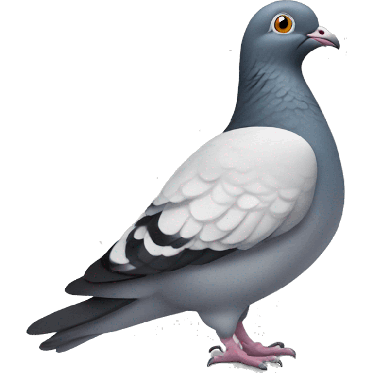 Oversimplified Cartoon pigeon emoji