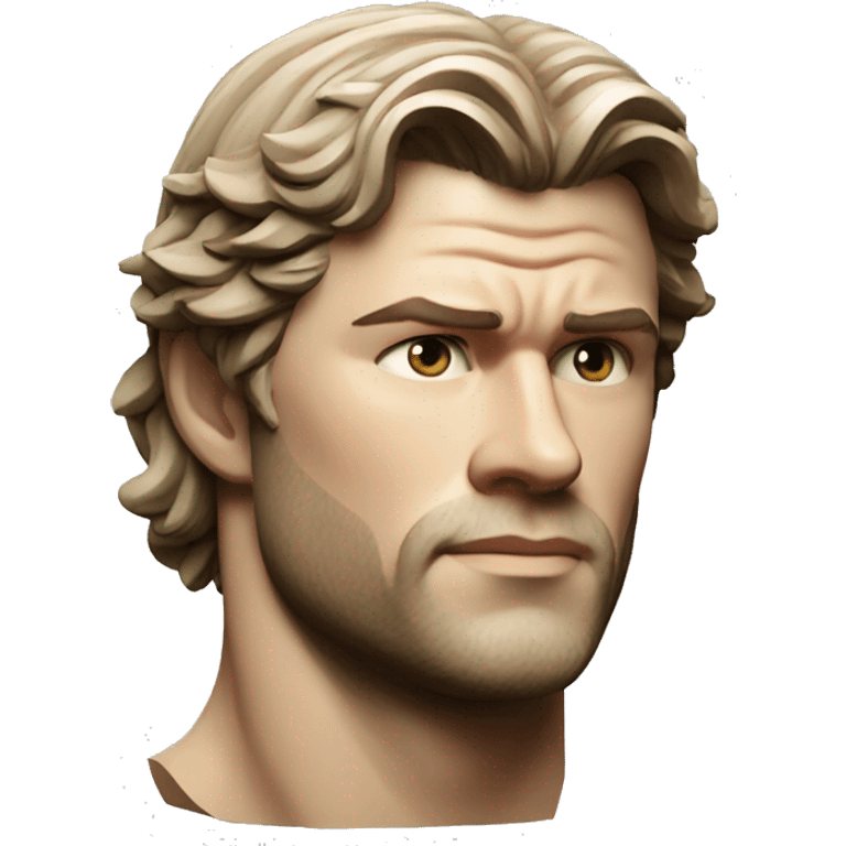 chris hemsworth roman sculpture emoji