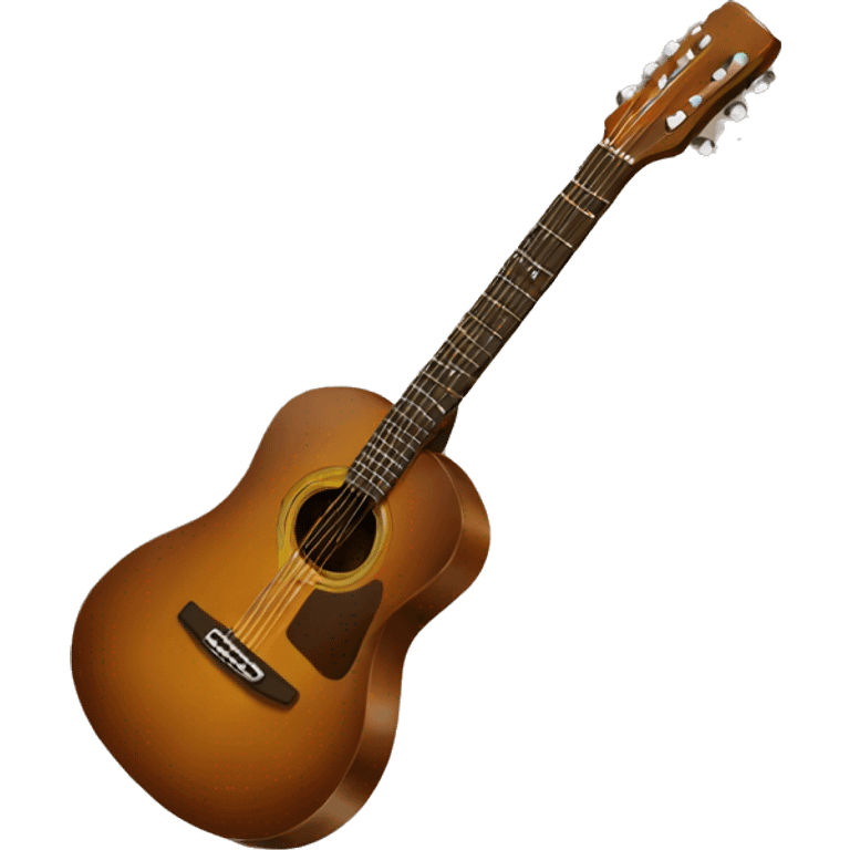 brown guitar emoji